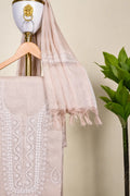 Blush Pink Chikankari Kurta – dupatta and embroidery detail