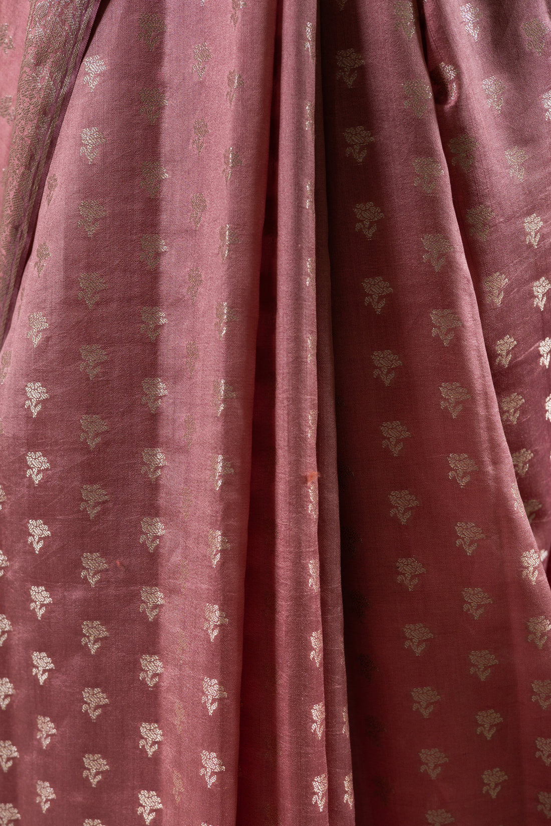 Rose Blush Banarasi Silk Saree