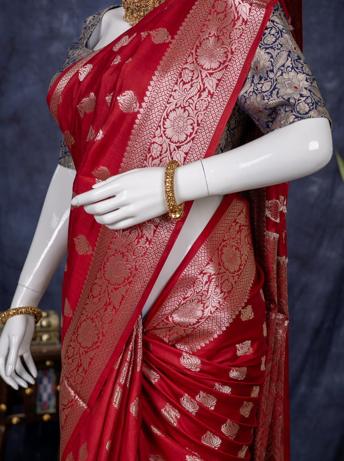 Crimson Royale Banarasi Silk Saree