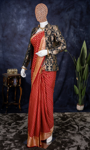 Ruby Heritage Banarasi Silk Saree