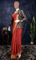 Ruby Heritage Banarasi Silk Saree – Indian wear front view